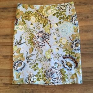 SALE! Talbots Petite Career Floral Cotton Pencil